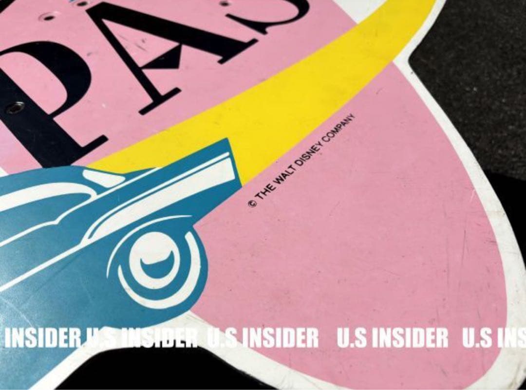 USA非売品1988年~1989年　パレードにて使用　C.Aディズニーランド看板