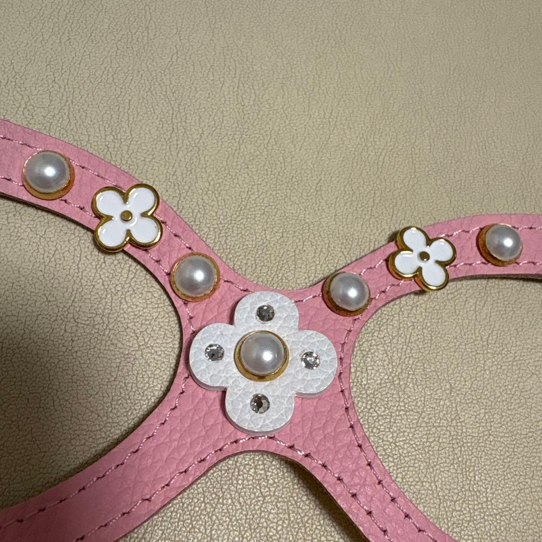 kazama ハーネス　ピンク　SS ゴールド金具　パール