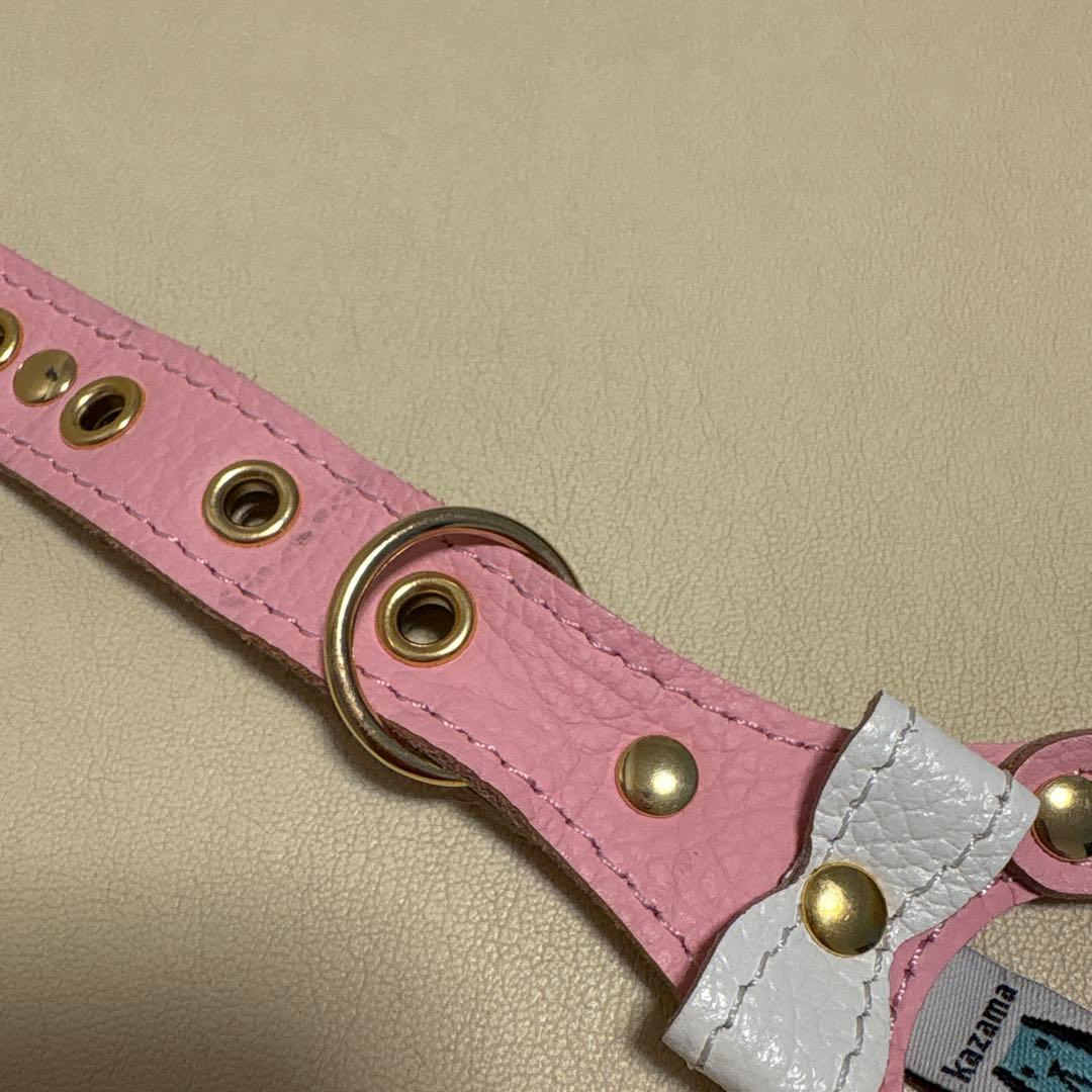 kazama ハーネス　ピンク　SS ゴールド金具　パール
