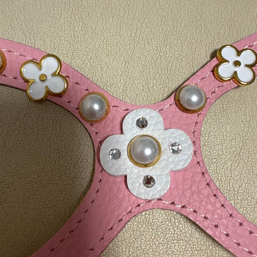 kazama ハーネス　ピンク　SS ゴールド金具　パール