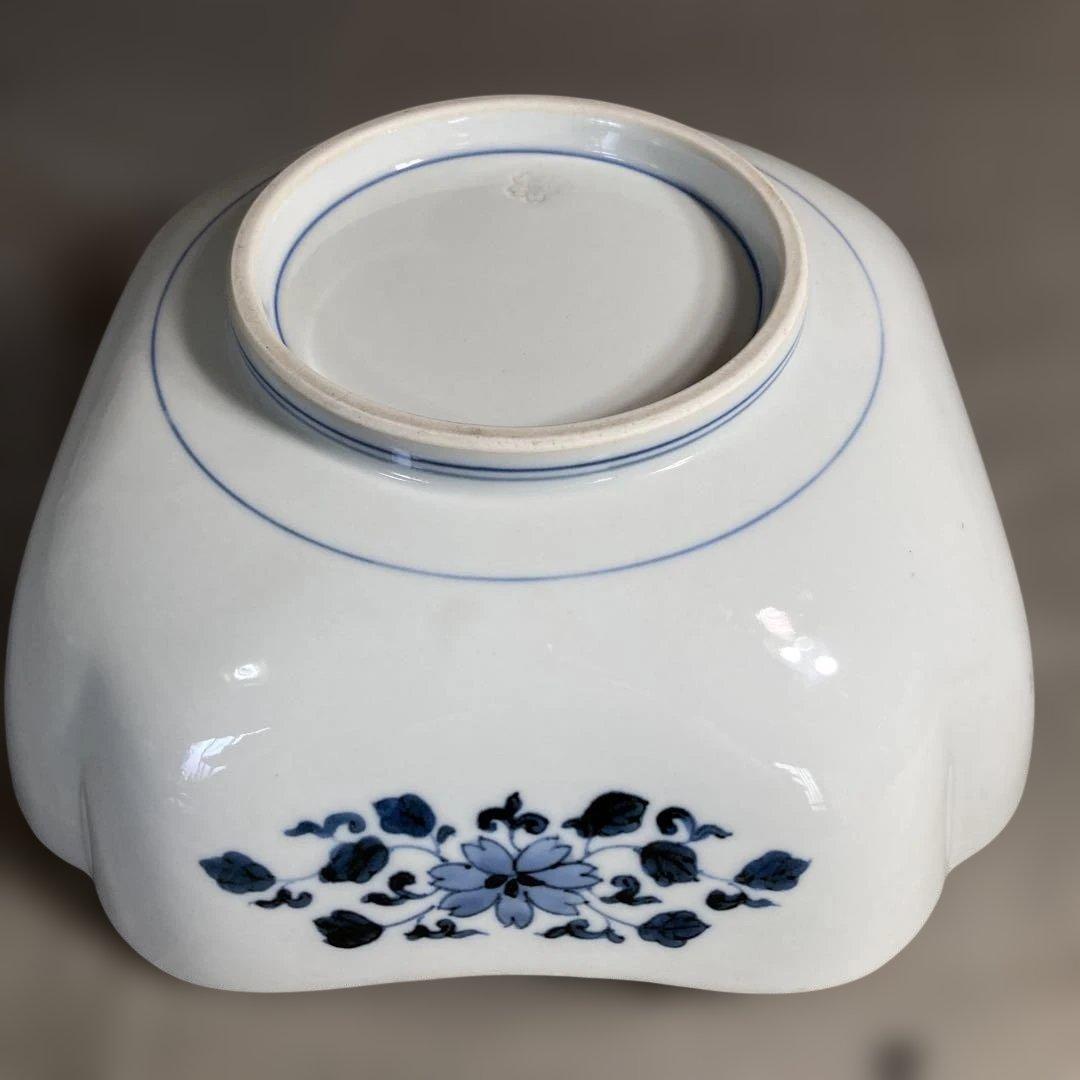 【古伊万里文】古伊万里の伝統　日本名窯　有田古伊万里文　染錦金ミル菖蒲文　花渕鉢