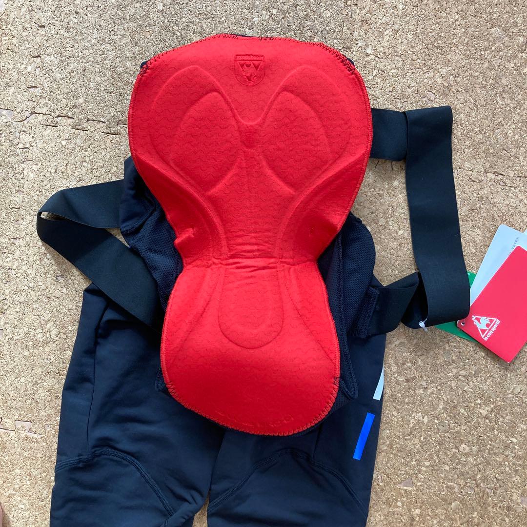 【未使用】ルコック lecoq起毛ビブロングパンツサイクルウェアLメンズ 黒