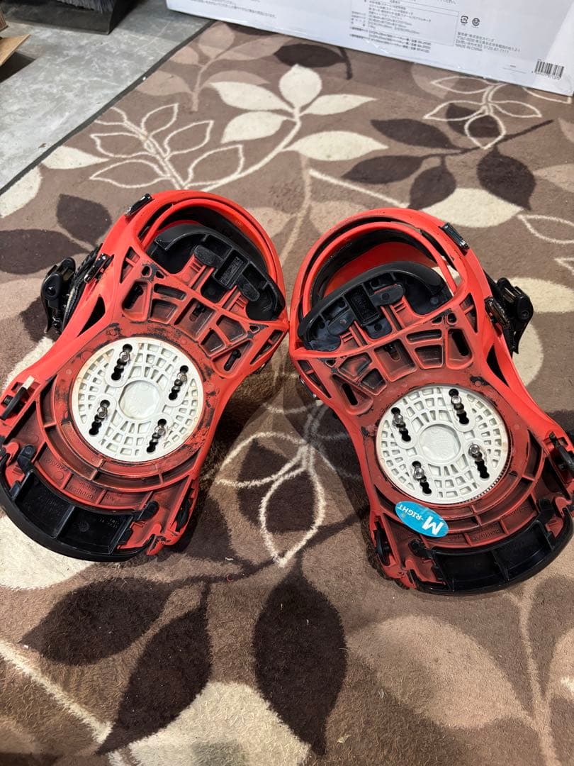 FLUX RK M/Lスノボビンディング オレンジ　グラトリ