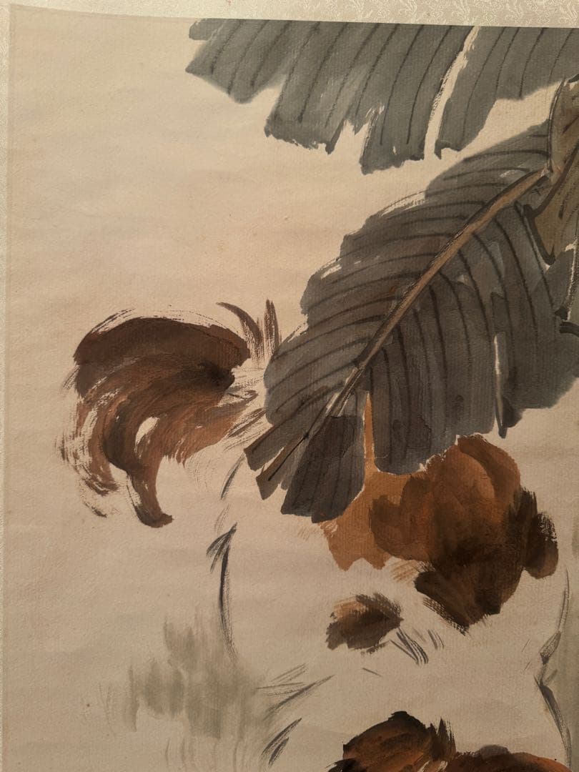 劉継卣 犬の水墨画 掛軸 伝統的なアート