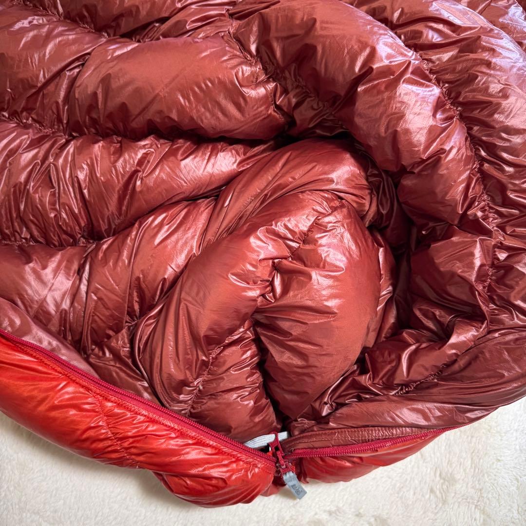 極美品モンベル800FP ダウンハガー800 #3 R/ZIP赤クリーニング済