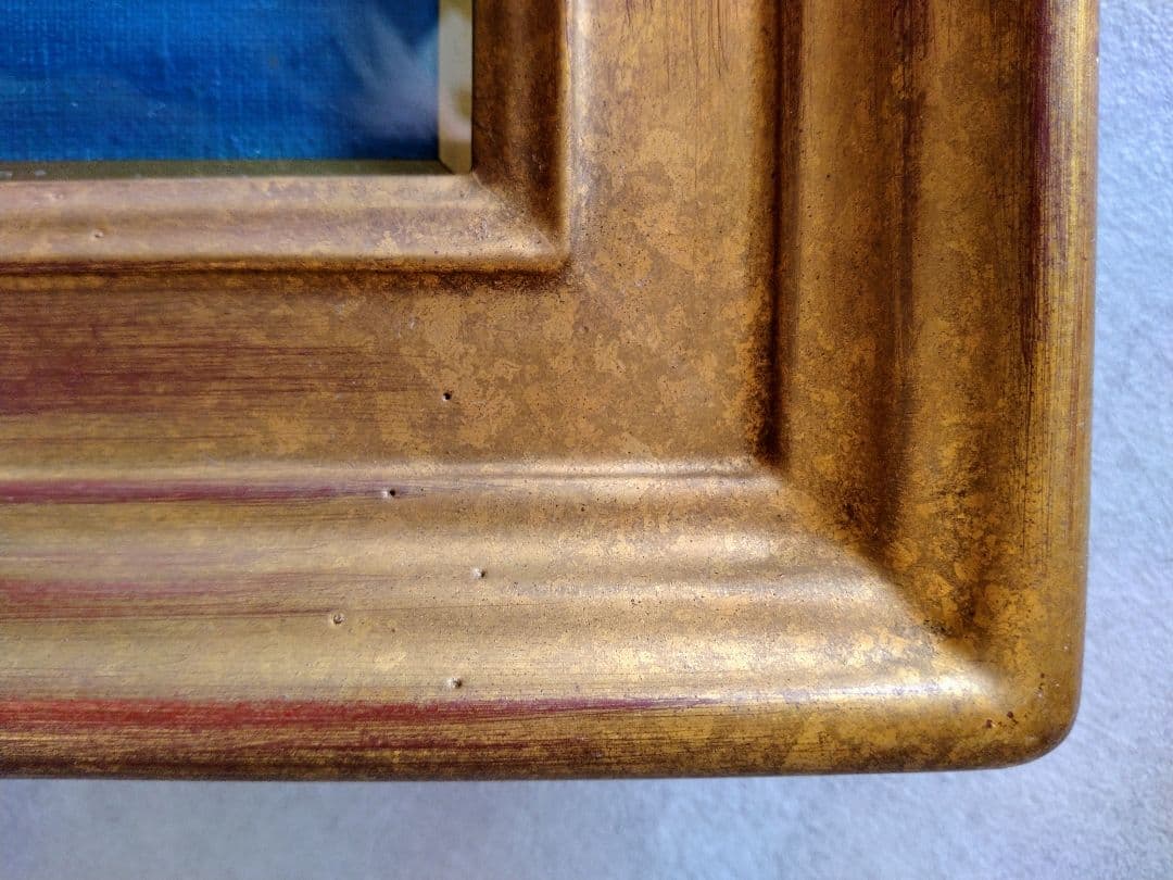 油絵　青木誠一画