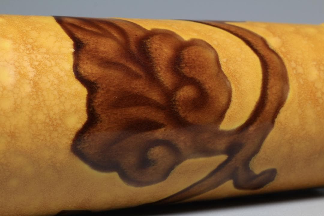 二代徳田八十吉　深厚耀変花瓶　共箱　九谷焼　九谷名工　茶道具【正一古美術】