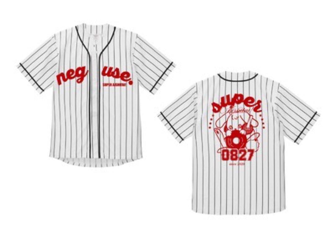 【非売品】ねぐせ。 スーパー愛し隊！ユニフォーム Lサイズ ベースボールTシャツ