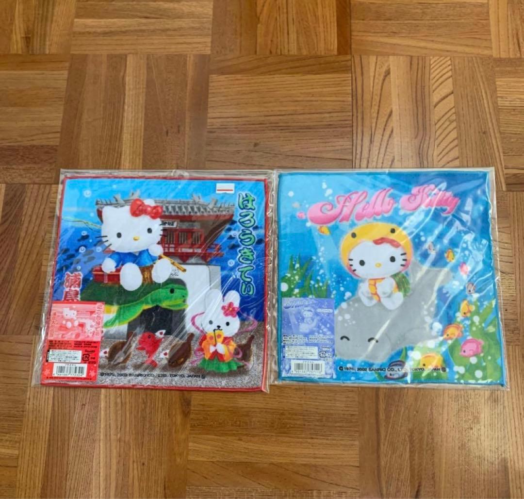 ご当地　ハローキティ　キティ　ミニタオル　プチタオル　11枚　限定　レトロ