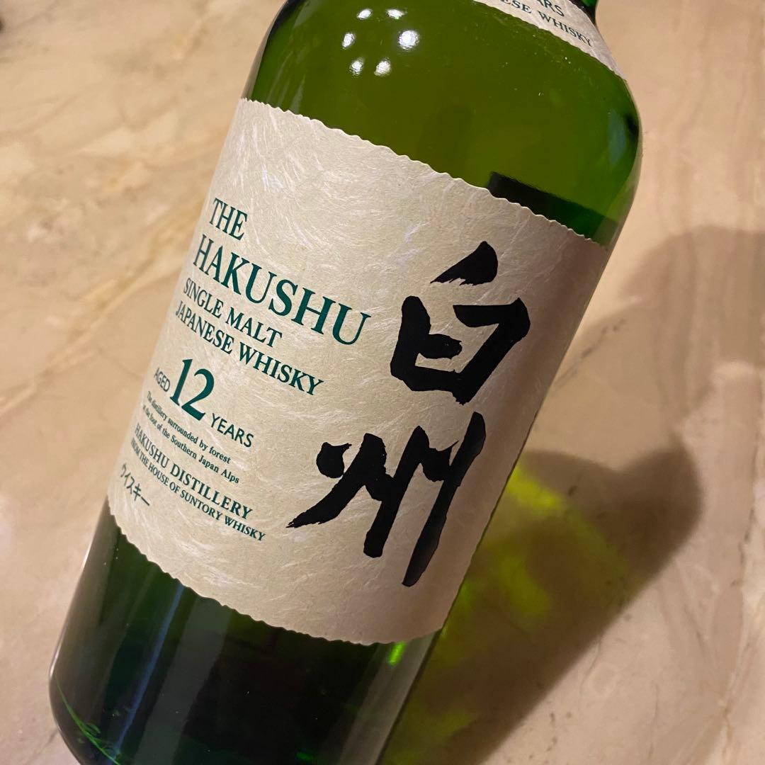 【未開栓】サントリー シングルモルト ウイスキー 白州 12年 700ml
