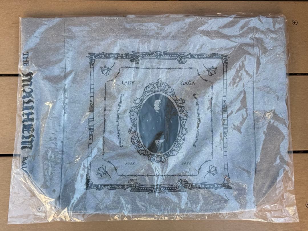 レディーガガ　トートバッグ LADY GAGA グレー