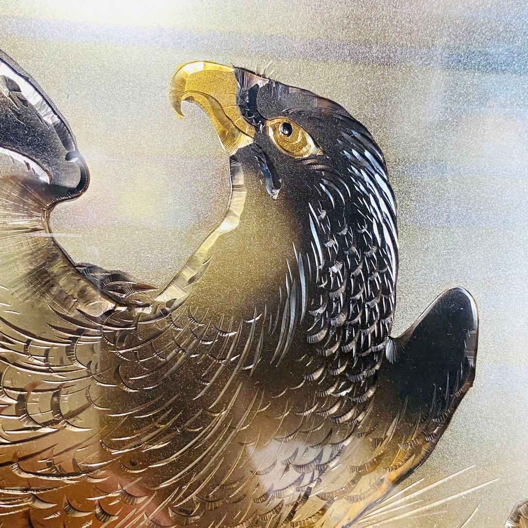 高岡銅器 松鷹 電鋳額