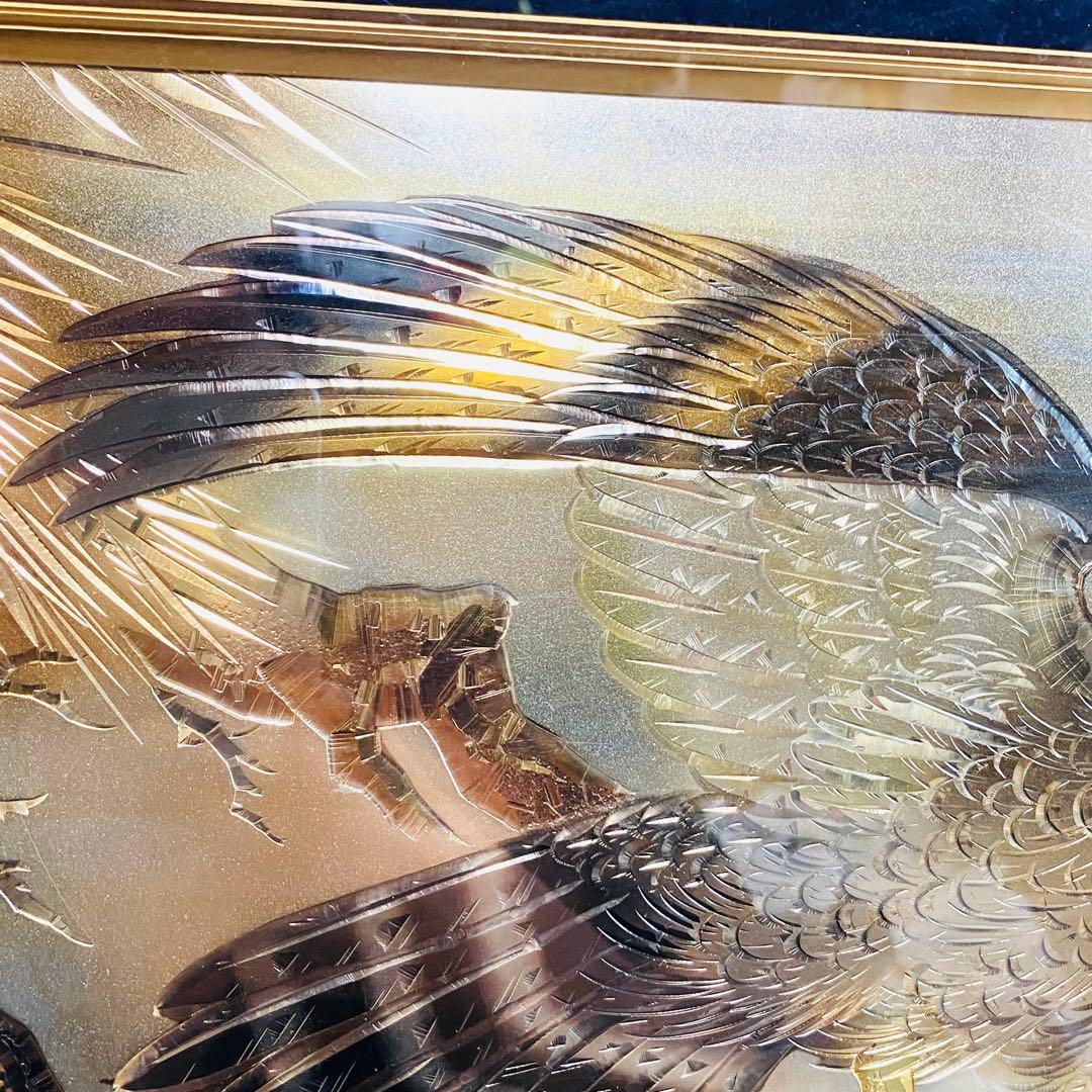 高岡銅器 松鷹 電鋳額