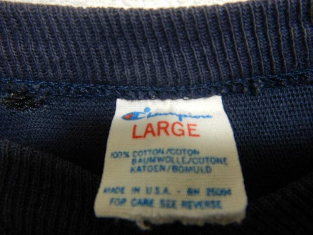 CHAMPION フットボールシャツ フットボールT 80S USA L 無地