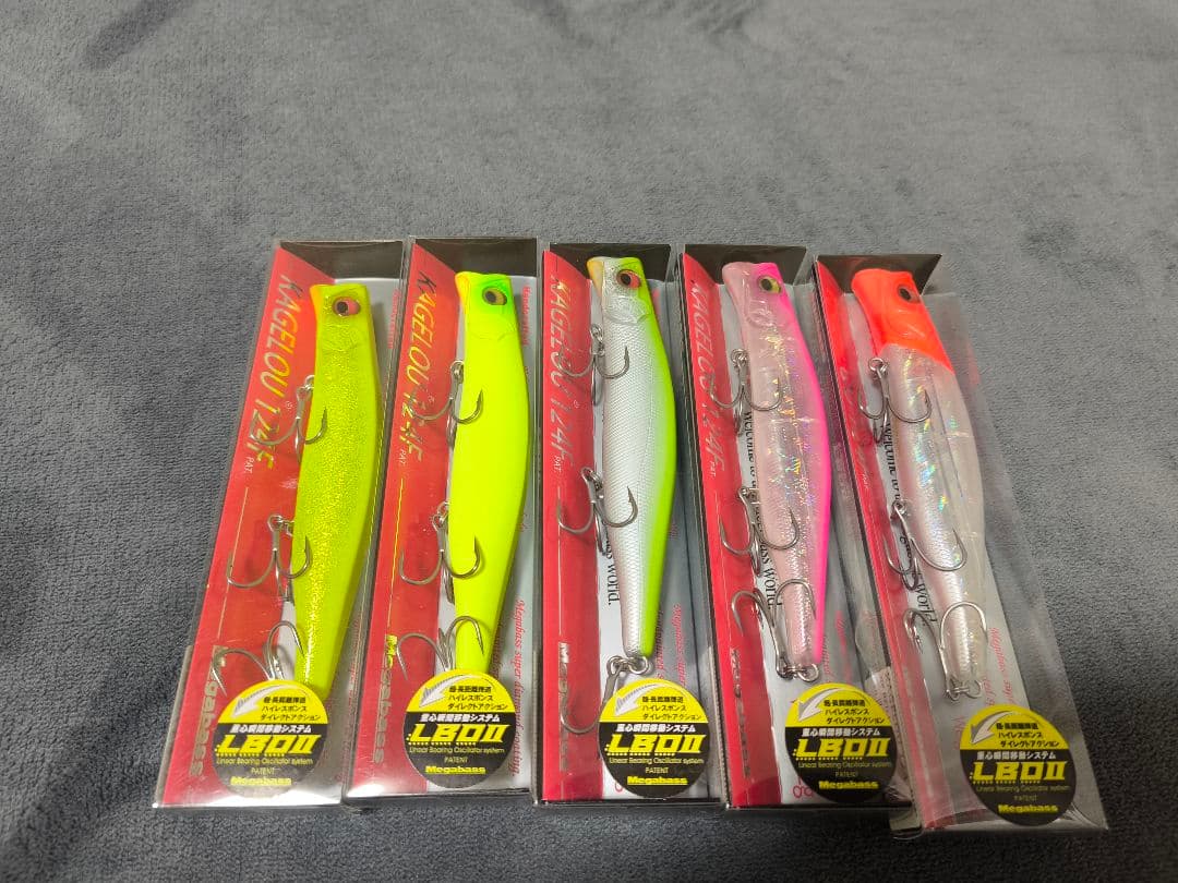 【新品未使用】メガバス カゲロウ124F 5個セット