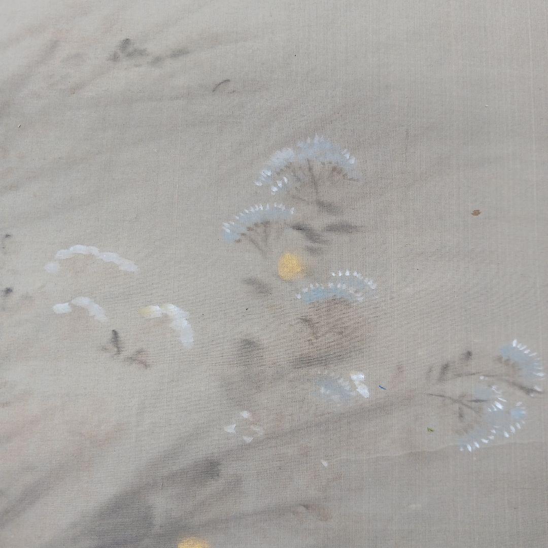 松本楓湖 螢　掛軸