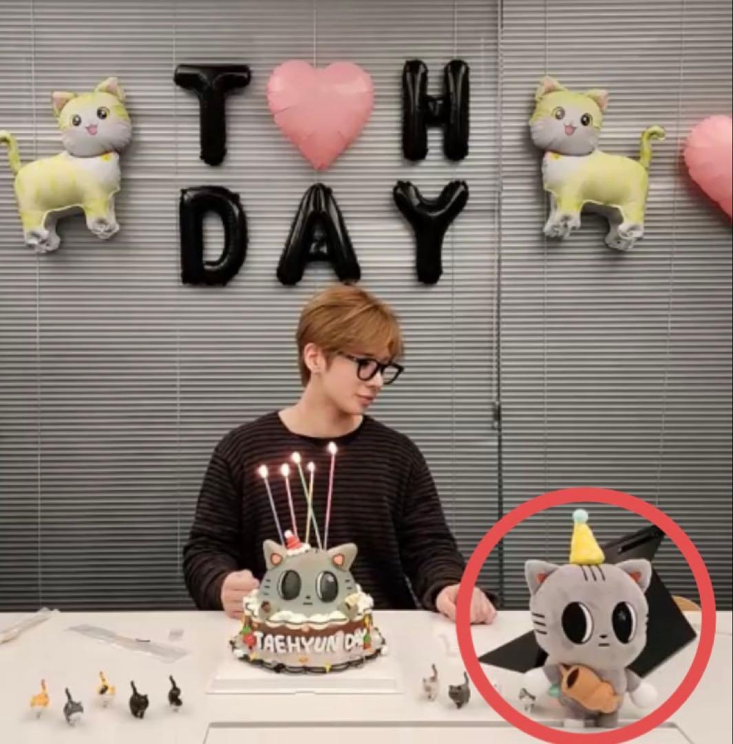 TXT プルバトゥ　テヒョン　ダゴニャン　センイル　誕生日　ぬいぐるみ