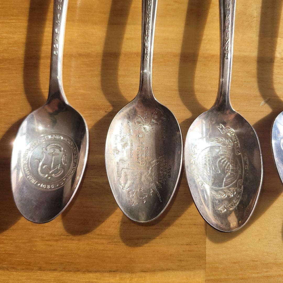 アメリカ歴代大統領 歴史的スプーン7本セット（未使用1本）