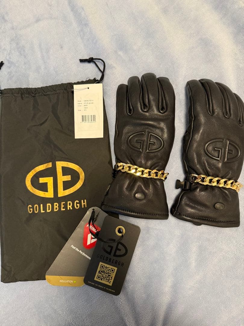 GOLDBERGH ブラック レザーグローブ