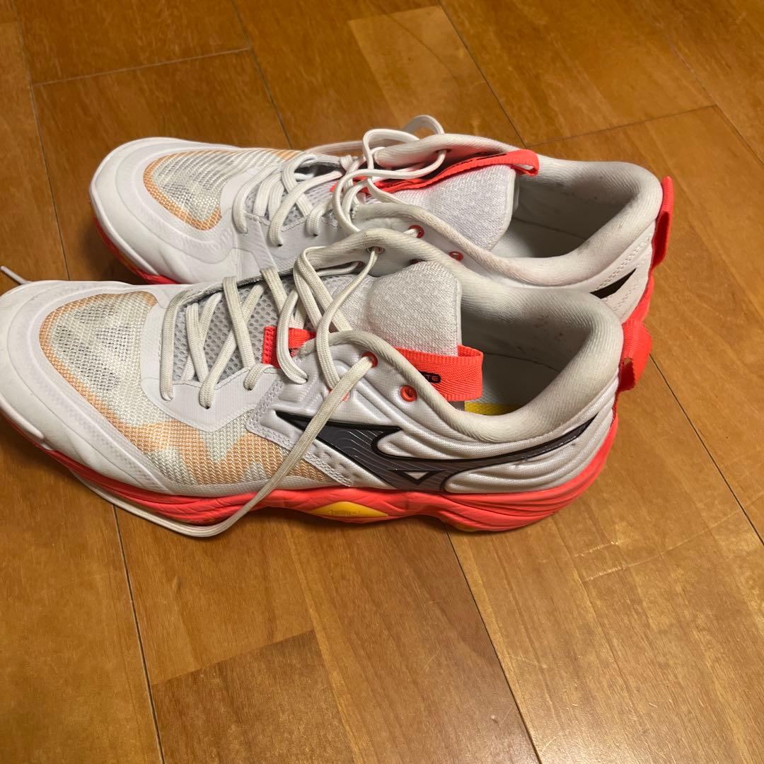 バレーボールシューズ ホワイト/オレンジ/ピンク