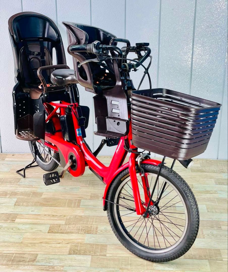 2465パナソニック16アンペア　3人乗り対応子供乗せ　電動アシスト自転車