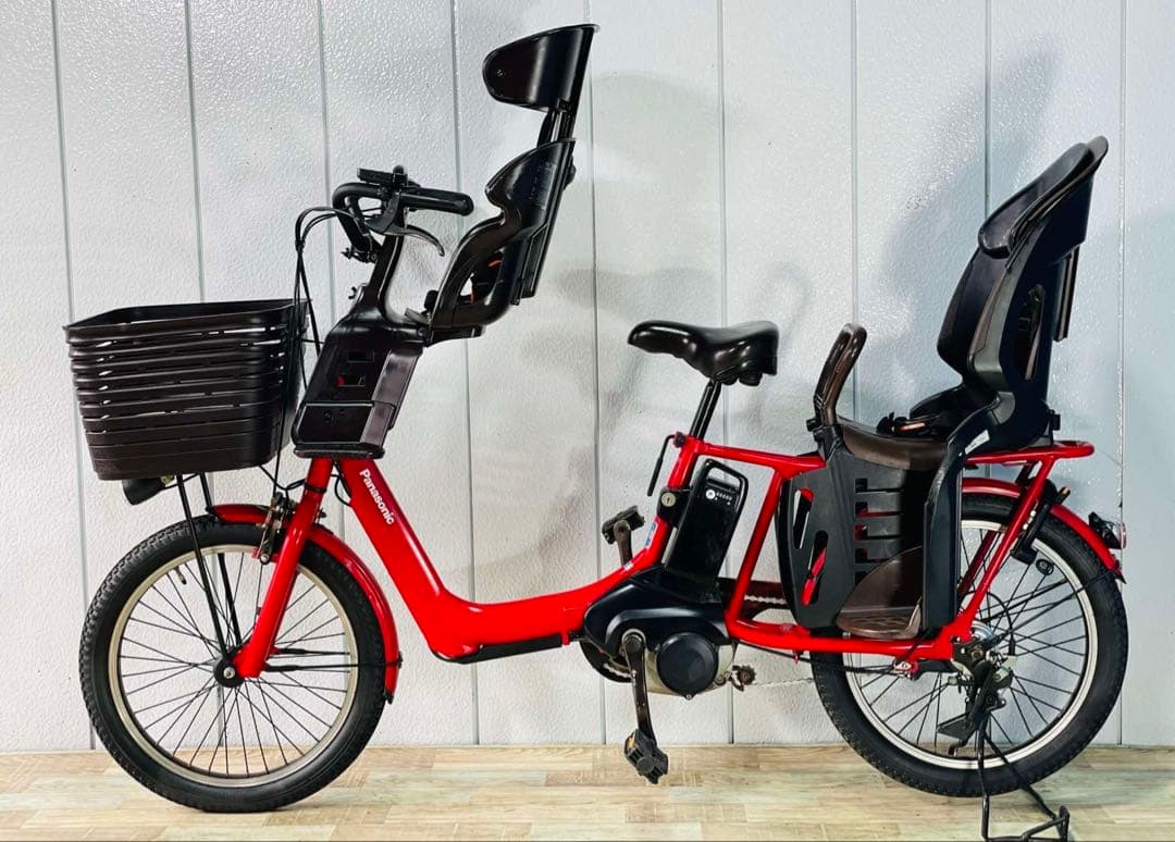 2465パナソニック16アンペア　3人乗り対応子供乗せ　電動アシスト自転車