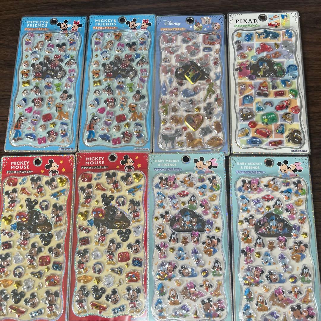 プチドロップ ステッカー 8点セット 未開封 ディズニー ピクサー