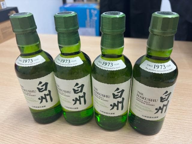 サントリーウイスキー　白州　ミニボトル180ml　4本セット