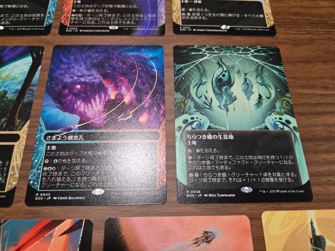 17枚セット【ボーダーレス】エルドラージの寺院　墨蛾の生息地　石化した原野