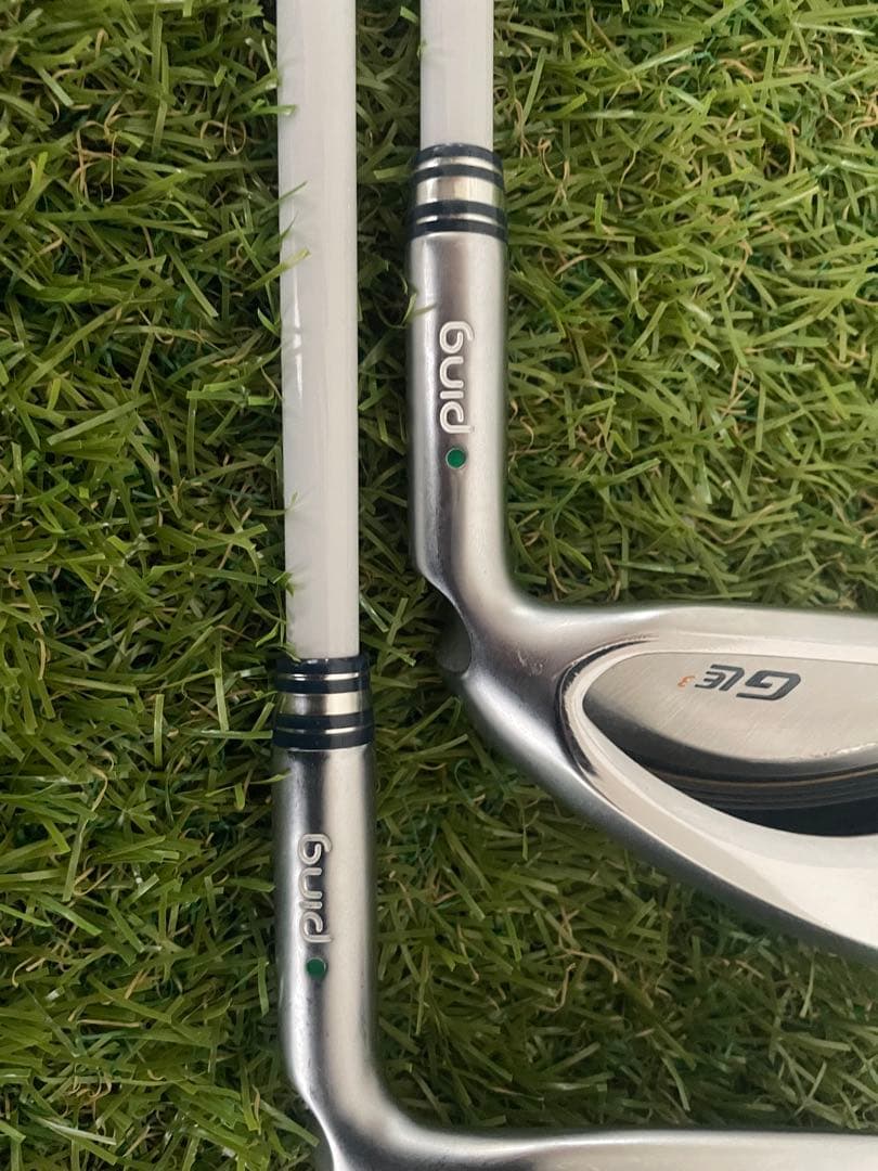 PING gle3 レディースアイアン 4本セット　A 純正カーボン　グリーン