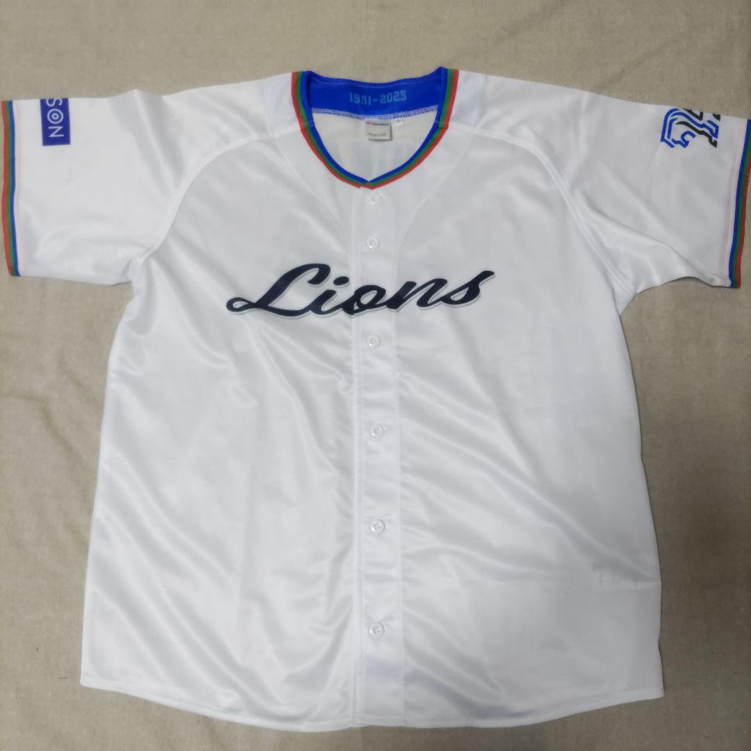 西武ライオンズ.西川愛也.ユニフォーム(75周年シリーズ.ラメ.Lサイズ).