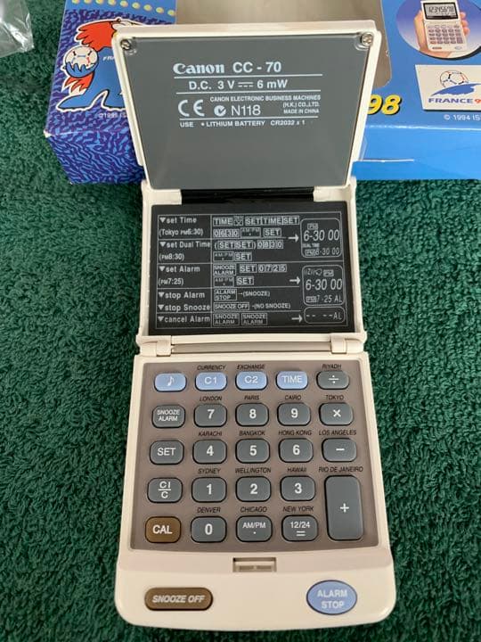 Canonマルチ電卓 未開封品 ワールドカップ98 非売品
