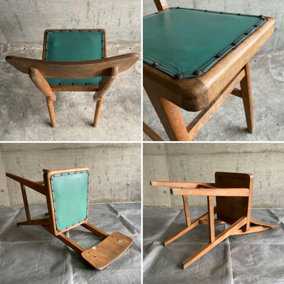 オールドマルニ チェア 椅子 背もたれ 木製 家具 レトロ ヴィンテージ