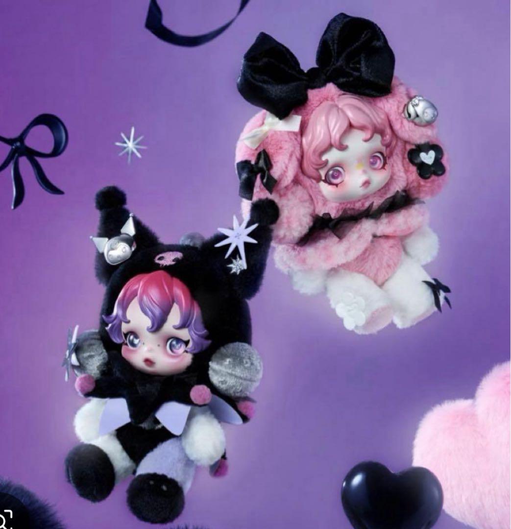 【お顔厳選】スカルパンダ　マイメロ クロミ　セット　ぬいキー　ショッパー2枚付