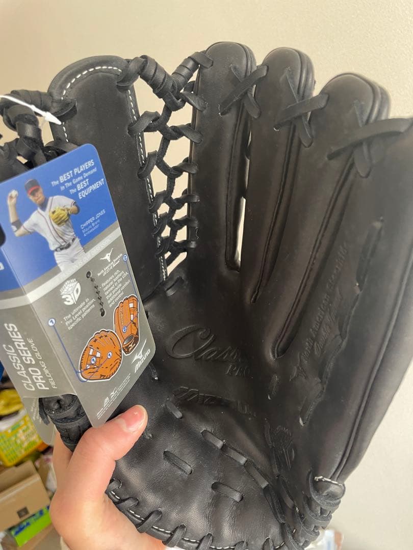 値下げ‼️非売品 MIZUNO クラシックプロ イチロー サイン刺繍 グローブ 黒