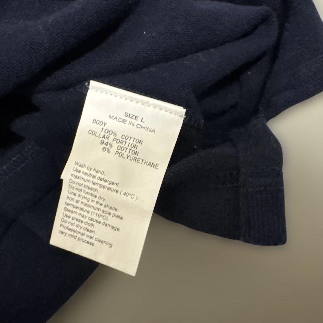 WastedYouth ネイビー グレー ラガーシャツ L