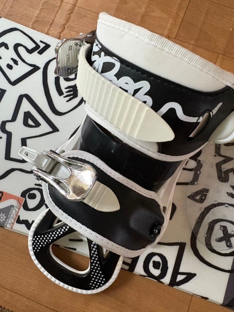 Spoon スノーボード 白黒　ビィンディングブーツセット