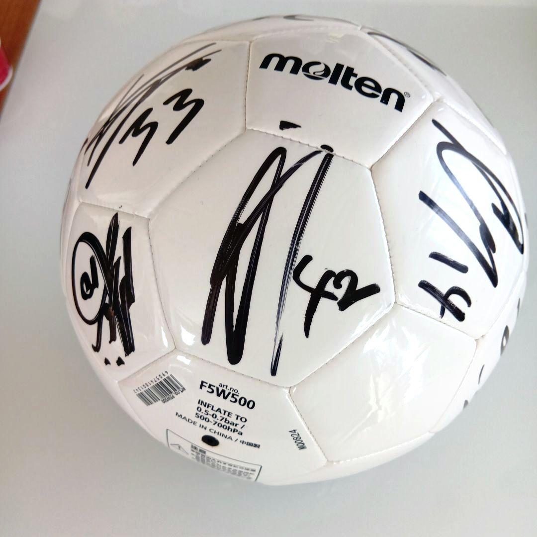 松本山雅 2025年複数選手直筆サイン入りボール 5号球