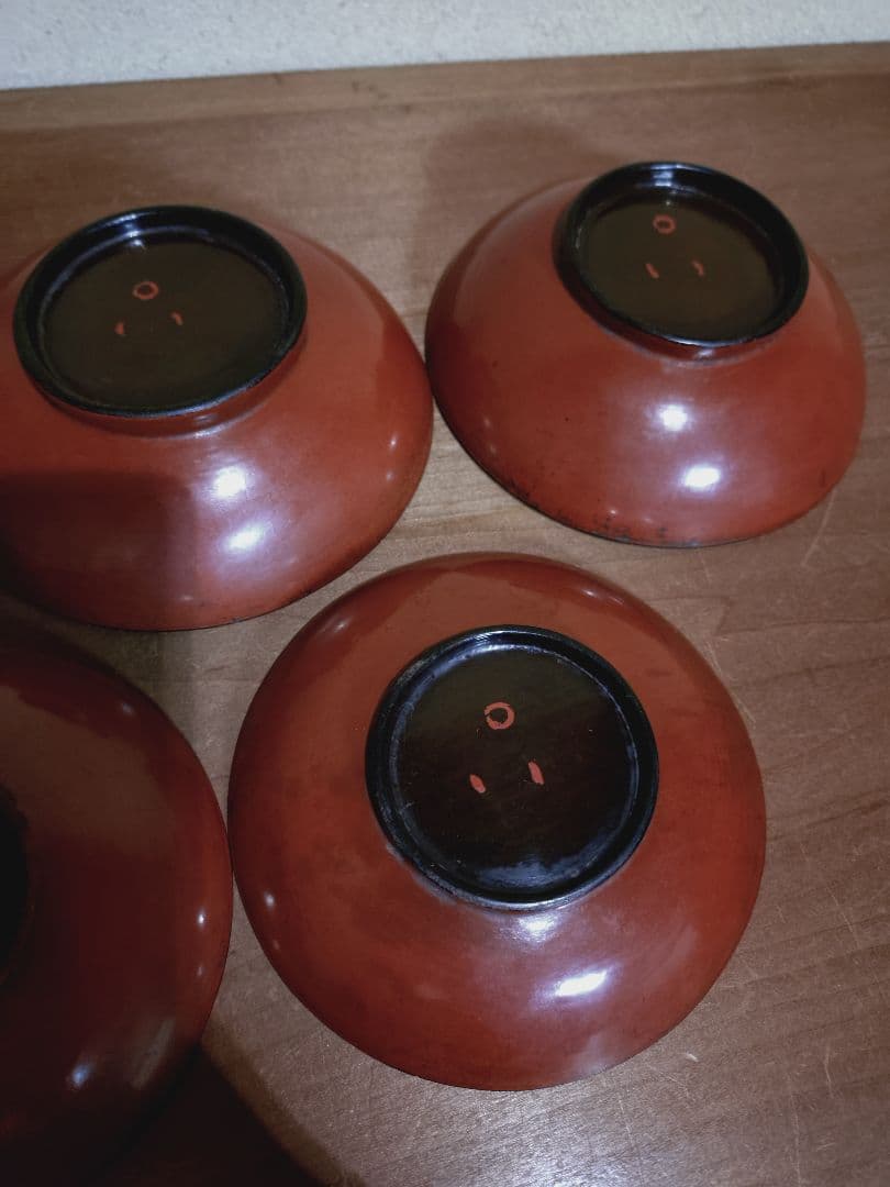 桃山〜江戸初期 根来椀 五客 合鹿椀 浄法寺 秀衡椀 漆器