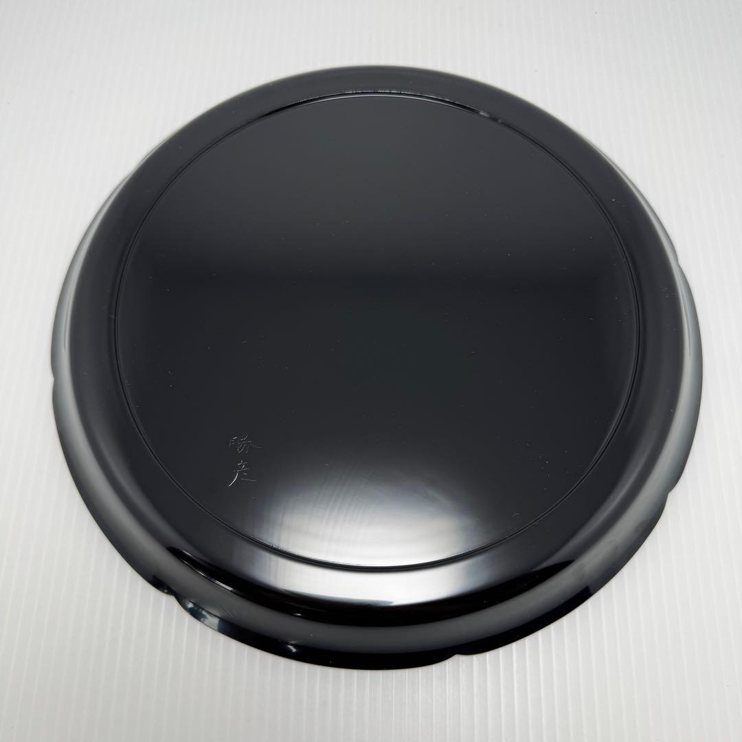 新品 高級 輪島塗 屋敷勝彦 螺鈿 青貝 鶴 お盆 和食器 平皿 漆 漆器