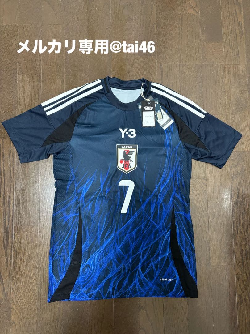 Y-3 日本代表三苫薫選手サイン入りレプリカTシャツ　S