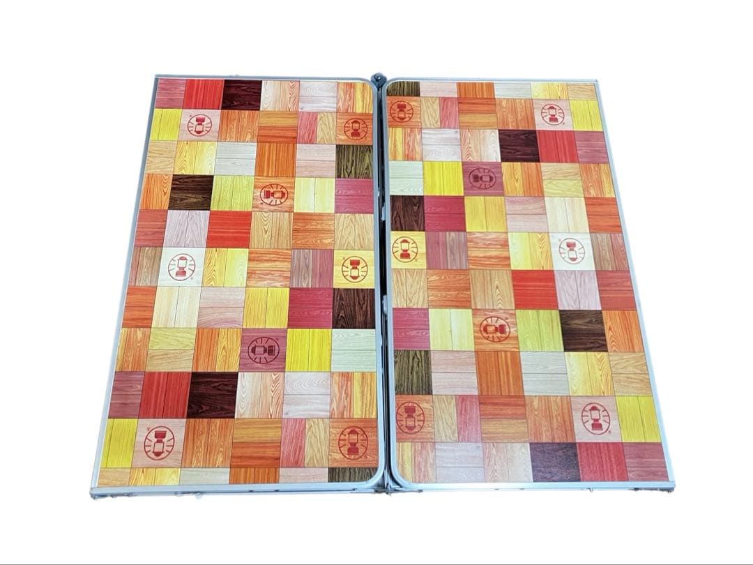 美品♡Colemanコールマン♡ナチュラルモザイクリビングテーブル180cm