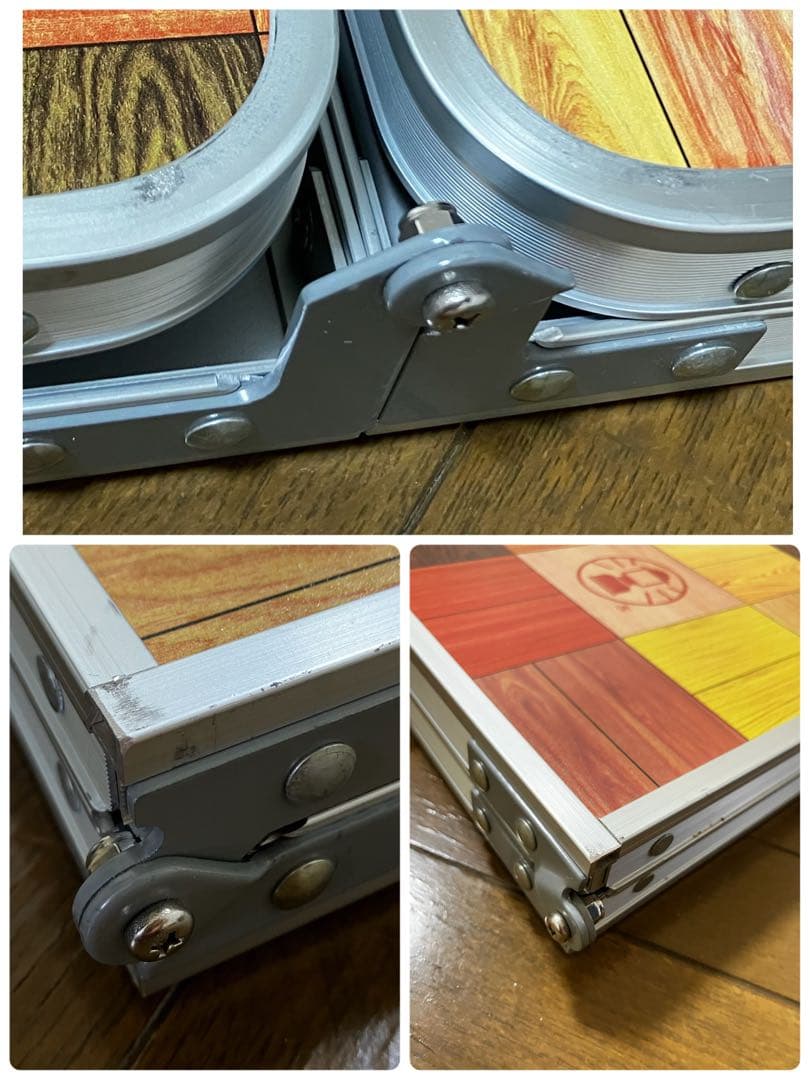 美品♡Colemanコールマン♡ナチュラルモザイクリビングテーブル180cm