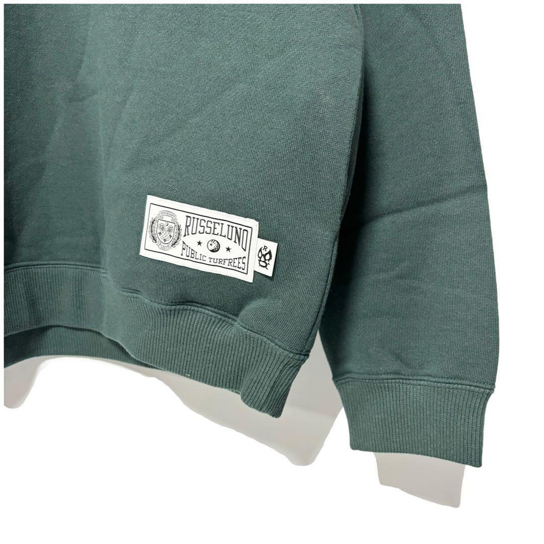 ラッセルノ ゴルフ フラグローズ ロゴ マスク P.O フーディー グリーン 6