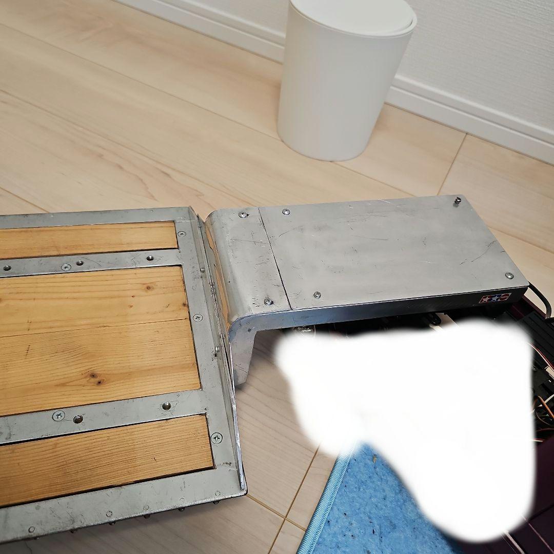 改タミヤトレーラー台車 重トレ16輪車