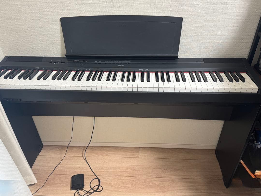 YAMAHA 電子ピアノ　P-115 ブラック　88鍵盤　スタンド付属