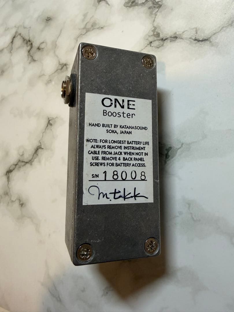 KATANASOUND ONE 壱 ギター エフェクター クリーンブースター