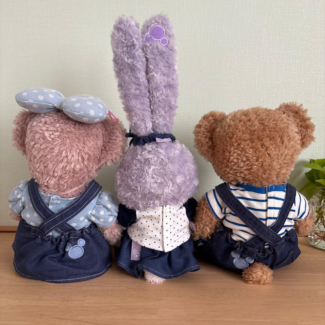 ディズニーシー ダッフィー&フレンズ ぬいぐるみ S デニムコスチューム付き