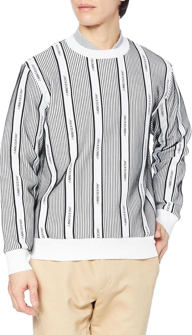 ジャックバニー ゴルフウェア 長袖セーター PeピンタックWジャガード サイズ5