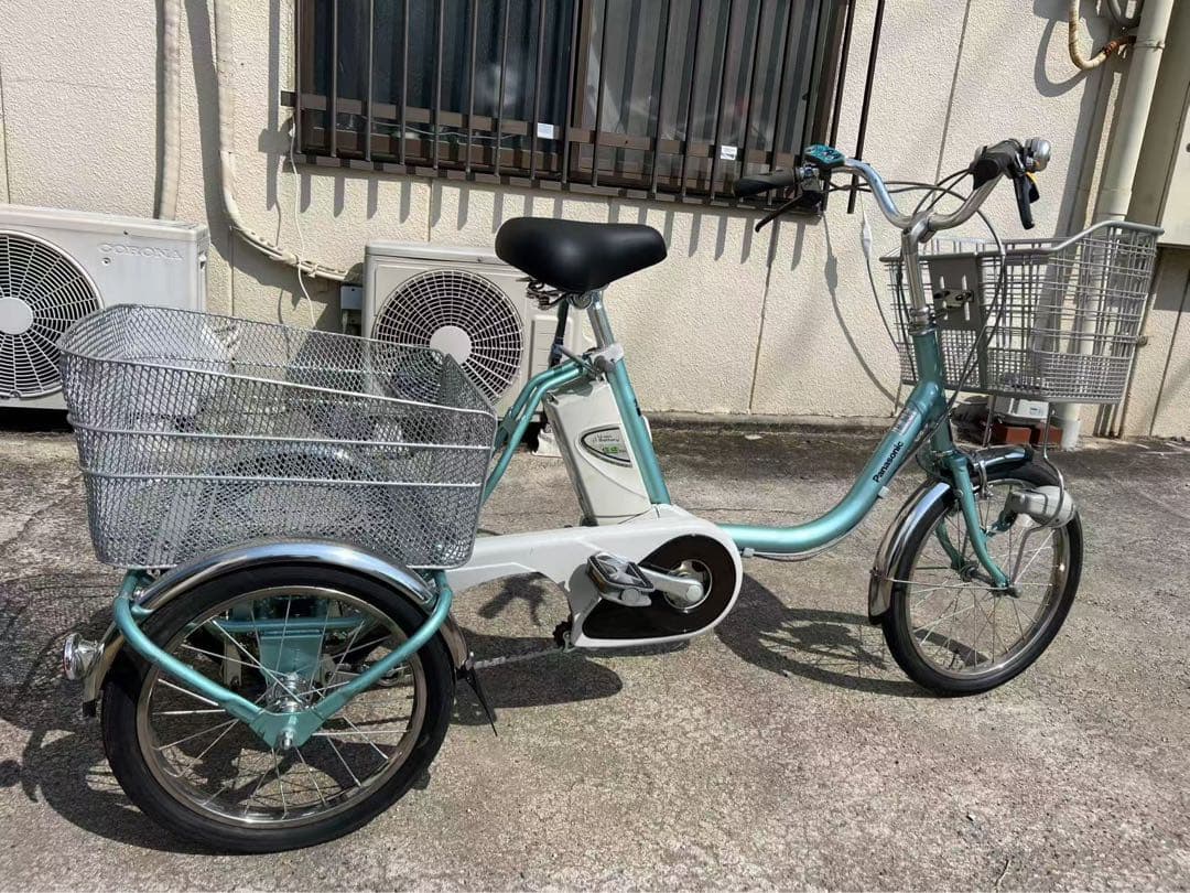 213 パナソニック 電動アシスト三輪自転車 8.9AH スイング式